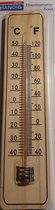 Thermometer - Hout - 22 x 5 x 0.8 cm - Voor buiten en Binnen