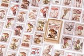 Postzegel stickers Paddenstoel - 100 stuks - Mushroom Sticker o.a voor bulletjournal, srcapbooking en het maken van kaarten