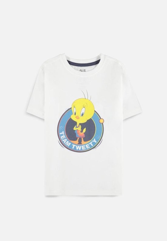 Looney Tunes Space Jam Tweety Kids T-Shirt Wit - Officially Licensed