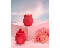 Erodit® Oral Pleasure cadeau geschenkset- 2 Vibrators voor vrouwen - Zuig vibrators voor vrouwen- Tong vibrator- Lik vibrator voor clitoris- verschillende modes– Cadeau voor Vrouw- Erotiek- Seksspeeltjes voor vrouwen