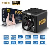 PiXXO® v2 Mini Camera - Full HD 1080P/30fps - Spy Camera - Verborgen Camera - Spy Cam - Bodycam - Nederlandstalige Handleiding - incl. 32GB SD kaart en Beschermcase