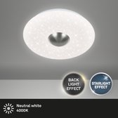 Briloner Leuchten LED Paneel Plafondlamp Plafondlamp 12 W Wit-Zwart Ø19cm