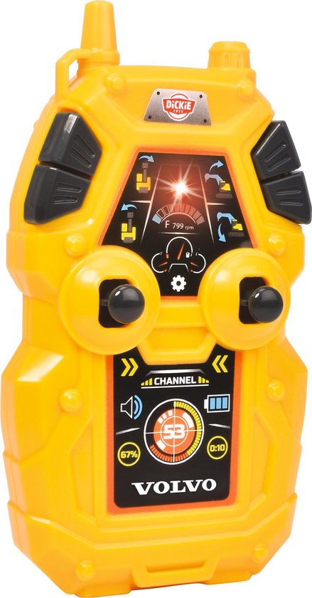 Dickie Toys RC Volvo Graafmachine - Vanaf 3 jaar - Licht en geluid - Bestuurbaar