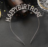 Akyol Happy Birthday Tiara - Verjaardag - Tiara - Cadeau - sweet 16 - One Size - party - Haarband - Feest - verjaardag dame - happy birthday haarband - birthday diadeem - diadeem h