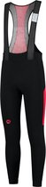 Rogelli Tyro - Fietsbroek - Bibtight Heren - Zwart/Rood - Maat 3XL