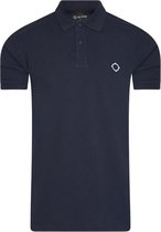 Ma.Strum Pique Polo Blauw  Heren maat S