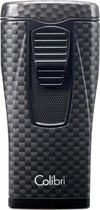 Aansteker Colibri Monaco carbon zwart