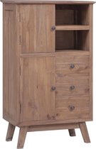 Opbergkast 60x30x100 cm massief teakhout