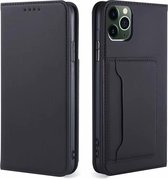 iPhone 7 Book Case Hoesje met Magnetische Sluiting - PU Leer - Pasjeshouder - TPU - Apple iPhone 7 - Zwart