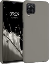 kwmobile telefoonhoesje geschikt voor Samsung Galaxy A12 - Hoesje voor smartphone - Back cover in steengrijs