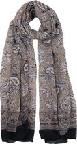 Juleeze Sjaal Dames Print 80x180 cm Blauw Synthetisch Shawl Dames Cadeau voor haar