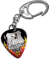 Plectrum sleutelhanger Bulldogs Rock!