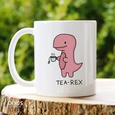 Tea Rex mok - Vaderdag cadeau - Vaderdag - Moederdag cadeau - Moederdag - Cadeau voor moeder - Mokken en bekers - Cadeau voor vrouw - Valentijndag - Cadeautje voor haar - Mokken - Bekers - Mok met tekst - Cups - Theeglazen - Koffiemok