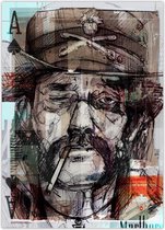 Passionforart.eu Poster - Motörhead Lemmy Kilmister - 50 X 70 Cm - Multicolor