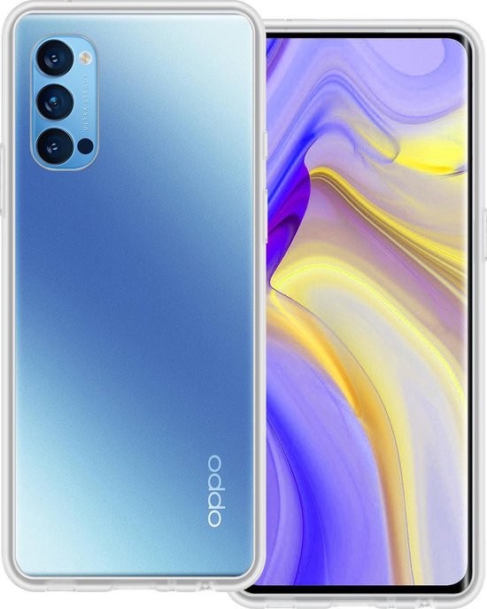 OPPO Reno 4 Pro Case Silicone Case - OPPO Reno 4 Pro 5G transparent Siliconen Case - OPPO Reno 4 Pro Housse 5G Version - Transparent