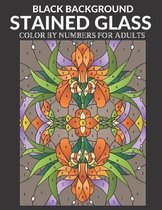 Stained Glass Color by Numbers For Adults BLACK BACKGROUND