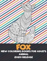 New Coloring Books for Adults 2020 release - Animal - Fox