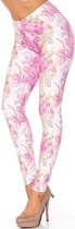 USA-Fashion | Creamy Soft Legging | Pastel Ombre Roses | PLUS-SIZE