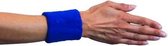 polsbandjes 7 cm katoen blauw one-size 2 stuks