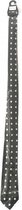 stropdas stippen 145 cm zijde zwart/wit