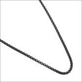 Jasseron ketting zwart staal 60cm 2mm