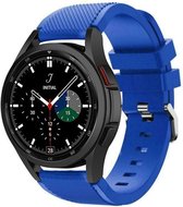 Strap-it Samsung Galaxy Watch 4 Classic 46mm siliconen bandje - blauw