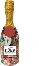 Kerst champagne fles gevuld met snoep - Kado - Kerst cadeau - Geschenk - Cadeau - Snoep cadeau - Kerst