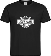 Zwart T-Shirt met je persoonlijke “ Harley Davidson “ print Wit Size XXXXL