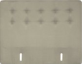 Boxspring hoofdbord - stof Inari beige 22 - 120 cm geknoopt