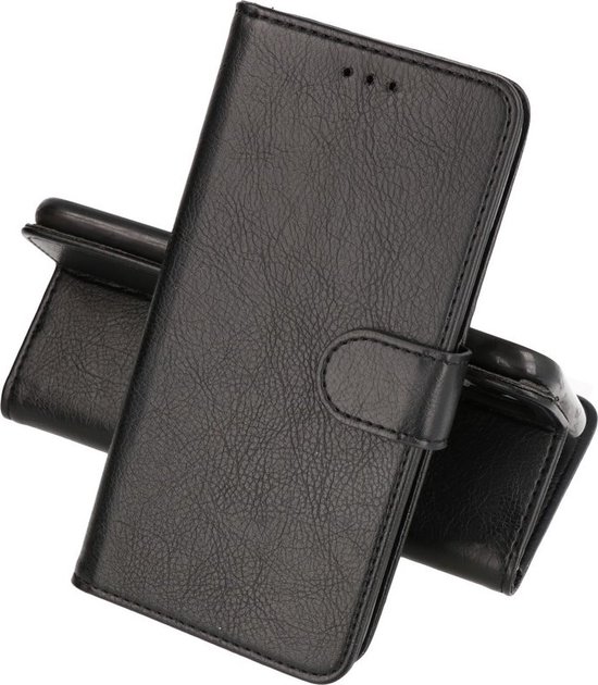 MP Case zwart book case style voor Motorola Moto G60 wallet case