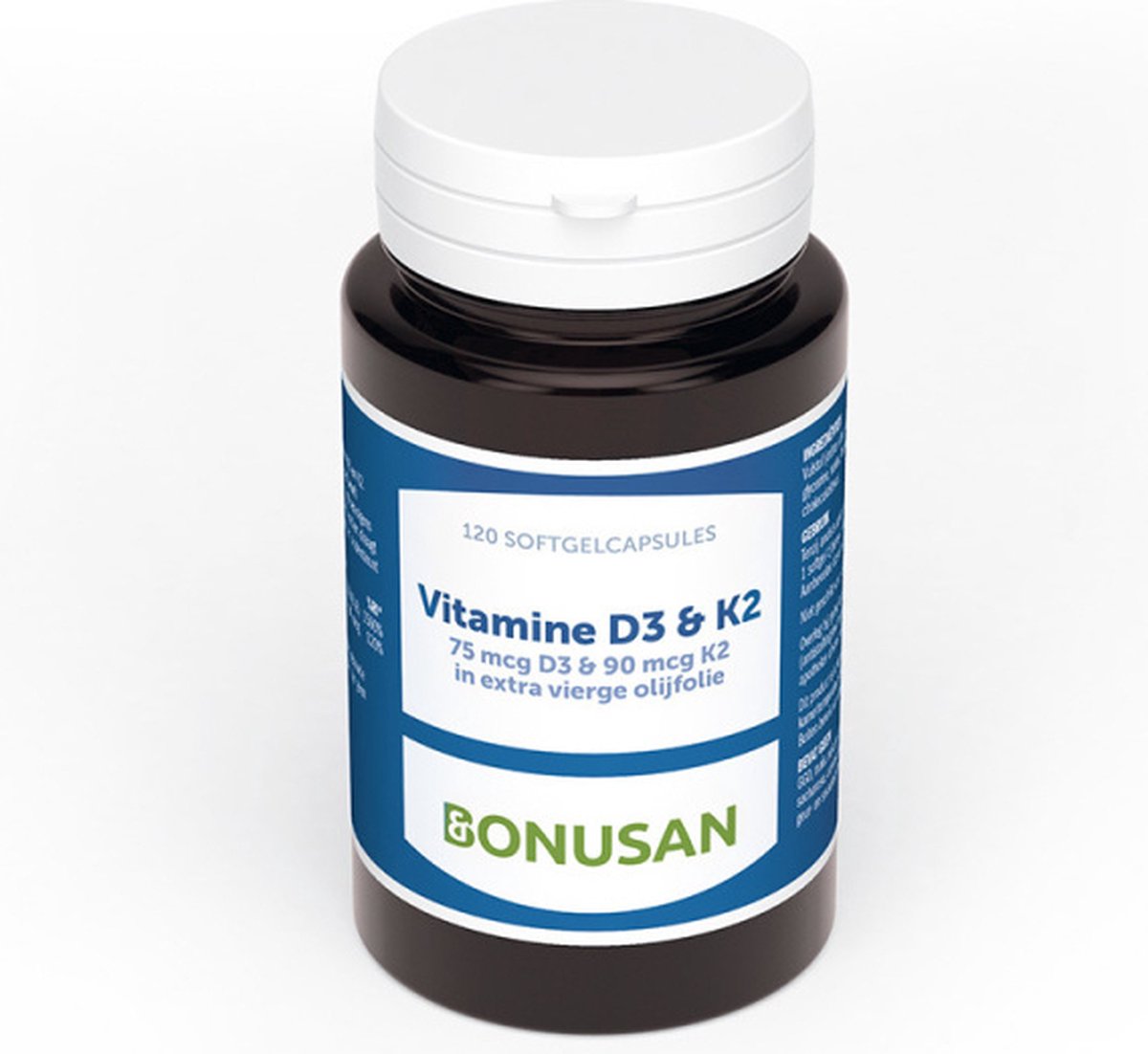 Bonusan - Vitamine D3 & K2 - 120 Softgels