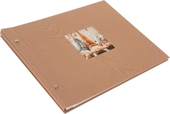GOLDBUCH GOL-28819 Album à vis BELLA VISTA brun noisette, 31x39 cm, pages blanches