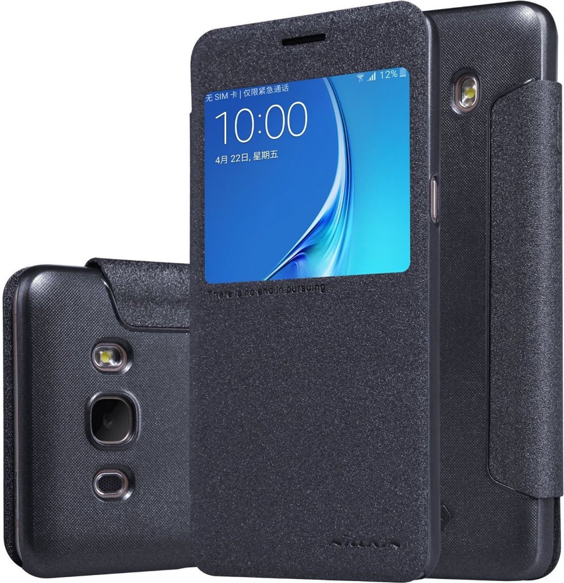 Nillkin Sparkle Book Case - Geschikt voor Samsung Galaxy J5 (2015 Editie) - Black
