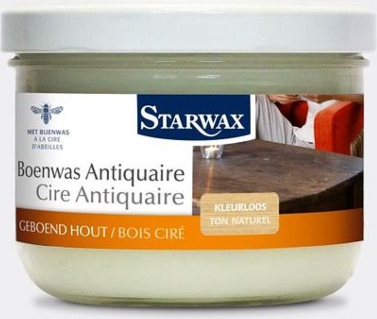 Boenwas Vast 375gr Natuur Starwax 40005
