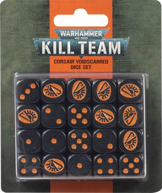 Afbeelding van het spel Kill Team: Corsair Voidscarred Dice Set