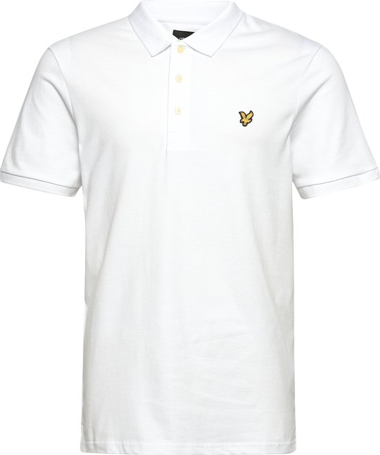 Lyle and Scott - Polo Wit - Regular-fit - Heren Poloshirt Maat L
