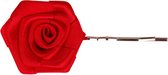 Schuifspeldje rode bloem - 4cm