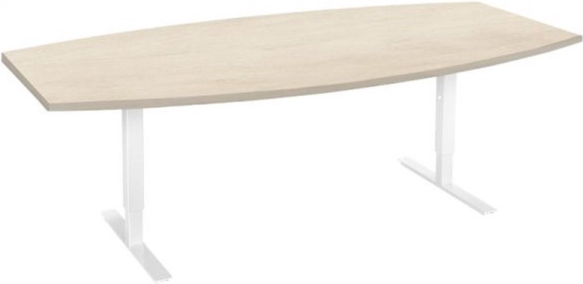 Offeco Bureau York Plus - Bureau - Bureautafel - Vergadertafel - Gaming bureau - Game bureau - Computertafel - Desk - Bureau Wit - Verstelbaar bureau - Gaming Desk - Bureau tafel - Bureau verstelbaar   Wild peren -240x120cm-- blad-  onderstel- x120