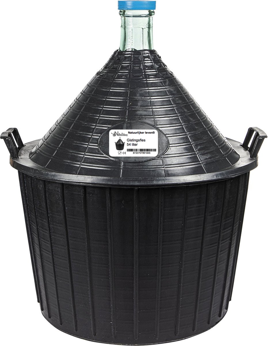 Ballonfles - Gistingsfles - Fermentatiefles - 54 Liter - Transparant