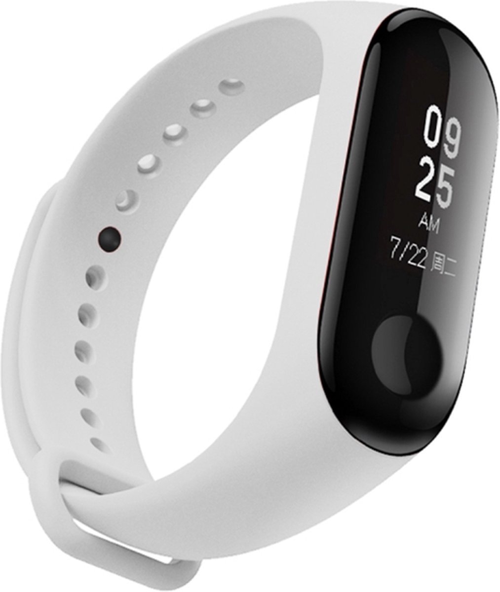 Bandje - wit, geschikt voor Xiaomi Mi Band 3 & Mi Band 4