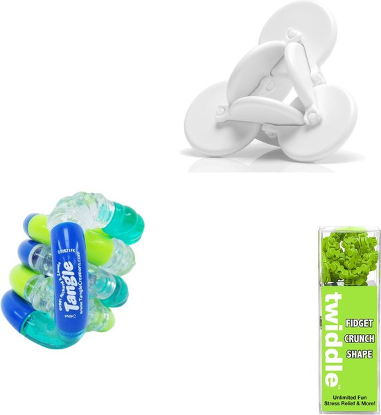 Foto: Fidget voordeelset iii tangle osm twiddle combo 3 pack