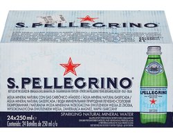 San Pellegrino - Mineraal Water - Koolzuurhoudend - Doos 250 ml x 24 Stuks
