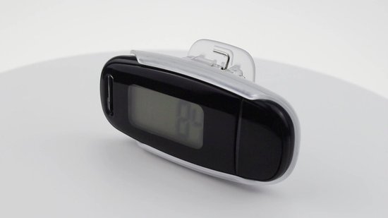WINNES Podomètre 3D avec clip et lanière - Comptage des pas - Suivi  d'activité 