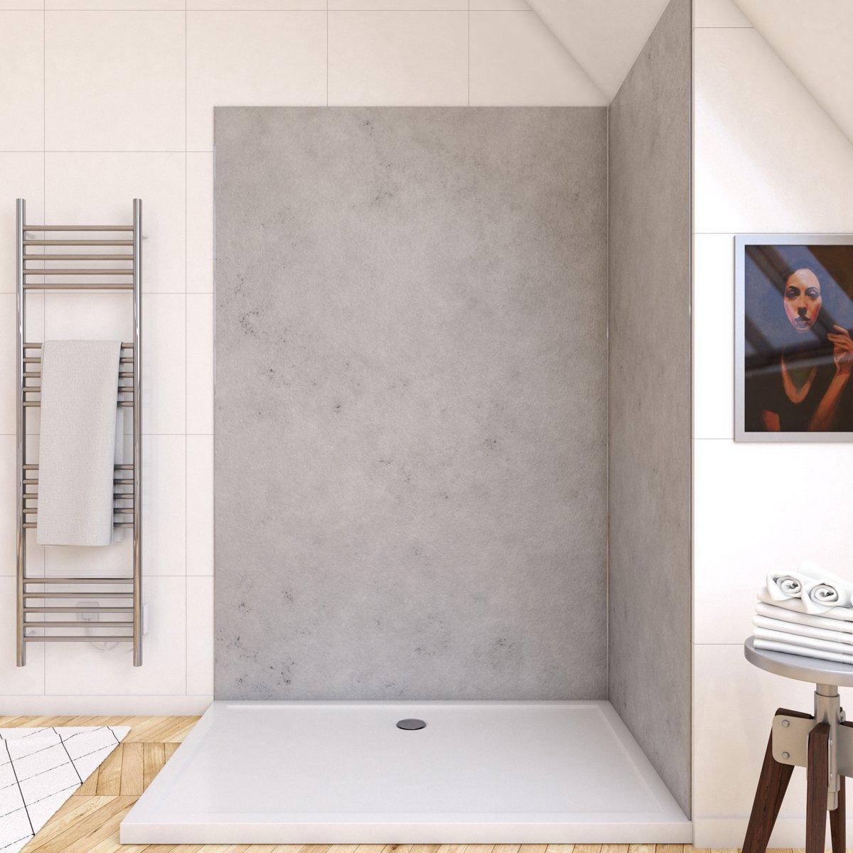 Panneau Mural Pierre Finition Light Grey 120 x 210 cm - STONE'IT LIGHT GREY