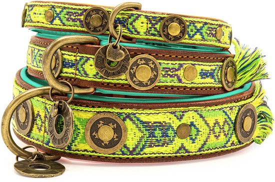 Designed by Lotte Hondenstrik Zaza - Halsband Hond - Velvet - Groen - Designed by Lotte Designed by Lotte Hondenstrik Zaza - Halsband Hond - Velvet - Groen - Designed by Lotte