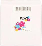 FLWR - Labelprinterrol / DK-11208 / wit - Geschikt voor Brother