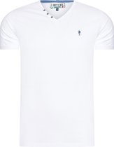 Mezaguz Heren T-Shirt Teessential Pastel White Maat XXL