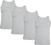 SPRUCE UP - Onderhemden - Hemd heren - Onderhemd heren - Maat 3XL - Grijs - 4 Pack