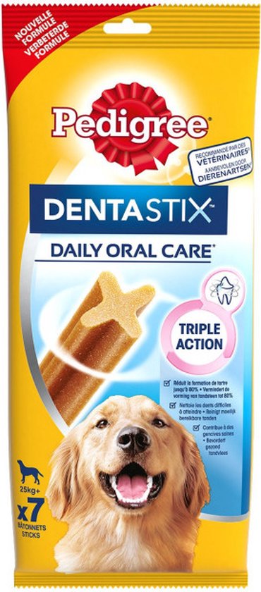 4x Pedigree Dentastix - Kauwstaven voor honden Maxi (25kg) - 7 kauwstaven per verpakking