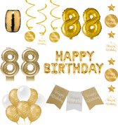 88 jaar Verjaardag Versiering pakket Gold